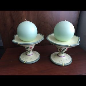 PartyLite candle holder set